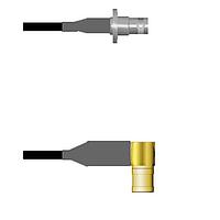Amphenol Custom Cable Q-0803U0008011i RF Cable Assemblies BNC-SJB/SMB-RP RG58 11I