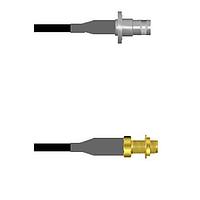 Amphenol Custom Cable Q-0802Y0008108i RF Cable Assemblies BNC-SJB/SMA-SJB RG58 108I