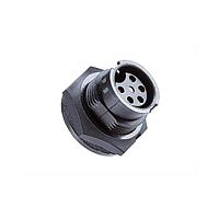 Amphenol LTW BDU-08PMFP-LC7001 Standard Circular Connector Ceres, Standard Size, Plastic, 5A+2A, 08 pins, Male Connector, Female Contact, Circular, 2 Points Lock, PCB 180, Receptacle, IP67