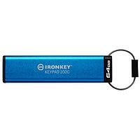 Kingston IKKP200C/64GB USB 3.2 64GB USB-C IronKey Keypad 200C, FIPS 140-3 Lvl 3 (Pending) AES-256