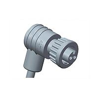 Amphenol LTW AD-03BFFM-LR6A03 Sensor Cables / Actuator Cables Ceres, Mini Size, Plastic, 5A, 03 pins, Female Connector, Female Contact, Right Angle, 2 Points Lock, Overmolded, Length 3000mm, IP66