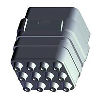 DEUTSCH - TE Connectivity ZPF000000000015254 Modular Interconnect Systems DMC INS P 12C 12#20 N LC