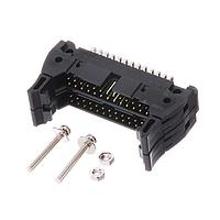 Omron Electronics XG4A-2639-A Flat Cable Connectors 2Tier RA Plug 26x2P Long Lock 1Polarize