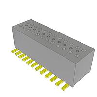 Samtec CLE-112-01-G-DV Socket 0.80 mm Tiger Beam(TM) Cost-effective Single Beam Socket Strip