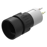 EAO 31-436.036 Pushbutton Switches Actuator,  16 mm,  18 mm, illuminative, round, Black, Plastic, 1 NC, Momentary, Universal terminal, 2 x 0.5 mm