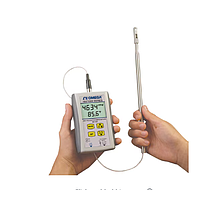 OMEGA HHF1001A-W Wireless Handheld Air Temperature & Velocity Meter (0~25 m/sec, Wireless, fixed probe, -40 ~ 93ºC)