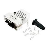 Amphenol CONEC 165X17589X EMI/RFI Shielded Backshell 37P METAL HOOD W/ SIDE CABLE EXIT