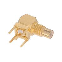 Radiall R112665000 PCB Receptacles SMC / RIGHT ANGLE JACK RECEPTACLE FOR PCB SOLDER LEGS