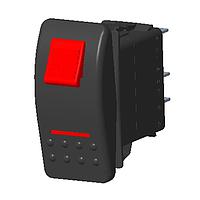 Carling Technologies V1D2HW6B-APD00-0 Rocker Switches V1D2HW6B-APD00-0