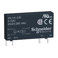 SCHNEIDER SSL1A12ND Solid State Relays 2A 24-280VAC ZERO 38-72VDC SSR SLIM 1
