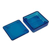 Hammond Manufacturing 1551QTBU PCB Enclosure Translucent Blue Box 1.58x1.58x0.59"