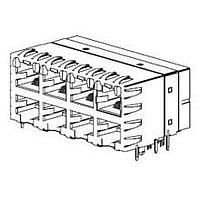 Molex 44170-3004 Stacked ModJack Cat5 Stacked d W/Lightpipe 8 Port
