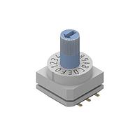 Wurth Elektronik 428521420917 Rotary Switches WS-ROSV Rot Swi IP67 16Pos Hor Rd Shft bl