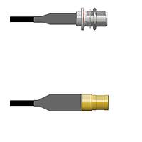 Amphenol Custom Cable Q-1X03X0008010i RF Cable Assemblies N-SJB/SMB-SP RG58 10I