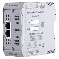 Carlo Gavazzi YN115CEI8RPIO IO-Links DIN rail IO-Link master module for control cabinet installation, EtherNet/IP, MODBUS TCP amd OPC UA support, 8 IO-Link ports, additional DI on every port, pluggable push-in and screw terminal connectors, integrated web server and IODD interpreter