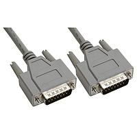 Amphenol Cables on Demand CS-DSSMDB15MM-050 D-Sub Cables Std 15Pin D-Sub Male/Male 50