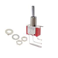 E-Switch 100SP1T1B1M7QEH Toggle Switches 5A 120VAC/28VDC On-None-On PC Mnt