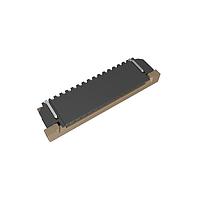 Amphenol FCI SFW15R-4STAE1LF Board Mount 1.00mm Flex Connector, SFW-R series, 15 Position, Top side Contact, Side Entry Surface Mount ZIF Connector, Lead Free, with Cable Lock, Selective Gold plated Terminals with Tin-plate Solder-tail.