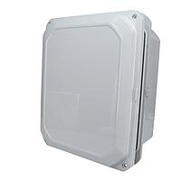 Bud Industries DPH-28708 NEMA/IP Rated Gray hinged cover IP68 N6P PC Enlc with Adj. panel height (9 x 7 x 5.7)