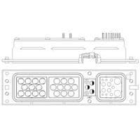 Raychem - TE Connectivity 1883734-1 Rack & Panel Connectors A600, SZ2, RCPT 11Q11/10T10/11Q2