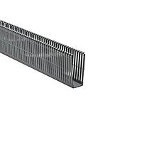 HellermannTyton 184-15401 High Density Slotted Wall Wiring Duct SLHD1.5X4 GRY PVC DUCT BULK