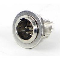 Switchcraft TB4MAU Circular DIN Connectors TINI QG PANEL MOUNT 4P MALE