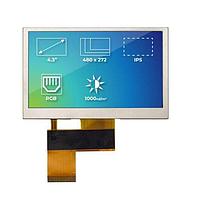Riverdi SM-RVT43HLTNWN00 TFT LCD Displays  4.3" RGB, High Brightness, IPS, no touch