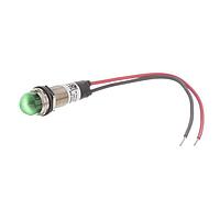 Dialight 656-3202-303F Indicators 1/2 Dome Green 5VDC w/Leads