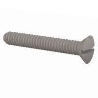 Essentra Components 330256A056 Slotted Countersunk 82 Slotted CSK Screw, #2-56 Thread, 9/16 Lg
