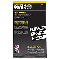 Klein Tools 56254 Wire Labels & Markers Wire Marker Book, Household Electrical Panel