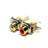 Switchcraft PJRAS1X2S02AUX RCA Phono Connectors 2 POS RA PHONO JACK