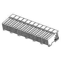 AMP Connectors - TE Connectivity 1-5536507-1 High Speed / Modular Connectors 2MM FB,ASY,072,SIG REC,SL,2.73