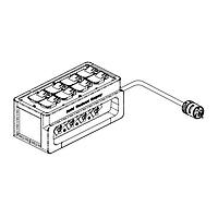 Molex 1301380115 Power Outlet Strips 3410L BOX W/3FT #12-3SOOW BLK & 1447