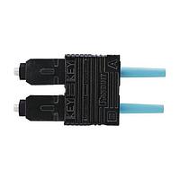 Panduit FSCDMCXAQ SC Connectors SC MULTIMODE DUPL F/O CONN AQUA BOOT