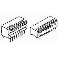 Alcoswitch - TE Connectivity 1-435802 DIP Switches SPST 2POS PIANO T/H DIP SWITCH
