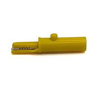 Mueller BU-161-4 RF Connector Accessories INSULATED ALLIGATOR CLIP W/4MM SOCKET YELLOW