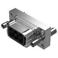 Amphenol Positronic SMXA033-SA00X-E7XX Connectors SM Series 6 Position Socket (Female) Crimp (Contacts Not Included) Male Jackscrew Nickel