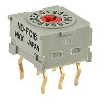 NKK Switches NDFC16P Rotary Switches 16P HEXDEC 8mm DIP