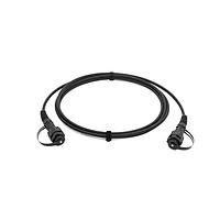 Megladon Manufacturing 1OOD8-0010M Fiber Optic Cable Assemblies SINGLEMODE ODVA IP Series LCUPC/LCUPC Duplex Indoor/Outdoor Patch Cord FTTA Black 6in/2mm Fanout, 10 Meter