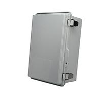 Bud Industries PTQ-11051 NEMA/IP Rated PC 10% fiberglass Hinged enclosure, Gray-160x260x130mm