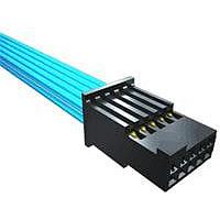 Samtec SFSDT-07-28-G-13.50-DR-NDX Rectangular Cable Assemblies 0.50" Tiger Eye(TM) Double Row Discrete Wire Cable Assembly