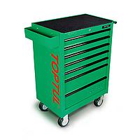 TOPTUL TCAA0701 - 7-Drawer Mobile Tool Trolley - GENERAL SERIES - GREEN
