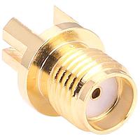 Linx Technologies - TE Connectivity CONSMA003.031-G Connectors SMA Fml Edge Mnt for 0.031 PCB, Gold