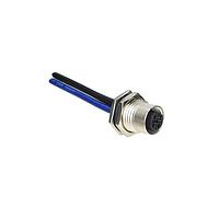 Amphenol LTW M12S-04PFFS-SF8BA0 Sensor Cables / Actuator Cables M12 Circular Metric Connector, S Code, Metal, 12A, 04 pins, Female Connector, Female Contact, Hexagonal, Screw Thread, Solder, Receptacle With Cable/Wire, Length 1000mm, IP68 / IP69K