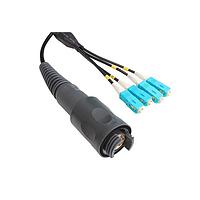 Bulgin PXEB5403B450 Multimode 4 Channel Plug to SC Connector Cable Assembly