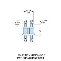 Heyco 10014F PCB Support HSP2-05 V-0 NATURAL