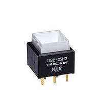 NKK Switches UB225SKG036F Pushbutton Switches LOW PROFILE PSHBTTN ILLMNTD/PC AND SLDR