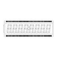 Lumex LCD-S801C42TF LCD Numeric Display Modules .42" 8 Digit TN TRAN