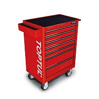 TOPTUL GE-26106 W/7-Drawer Tool Trolley (261pcs; Red)