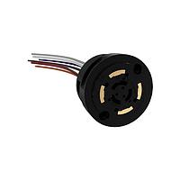 Amphenol Commercial Products FLAR41623005 Receptacle FLA Tool-less Rotatable Receptacle NEMA ANSI C136.41, 3 Power, 4 Signal, 16AWG, 150C